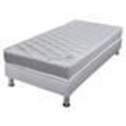 Matelas ressort + Sommier Gris clair 90x190 Ryad - Hauteur 20 cm - Soutien très ferme