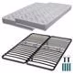 Matelas mousse + Sommier métal C223 160x200 Morgan - Hauteur 17 cm - Soutien ferme