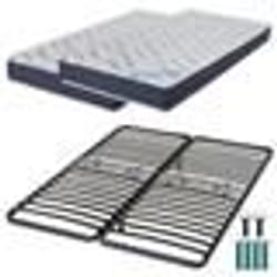 Matelas mousse + Sommier métal C223 160x200 Melior - Hauteur 20 cm - Soutien ferme