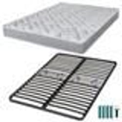 Matelas mousse + Sommier métal C223 140x190 Maryland - Hauteur 20 cm - Soutien ferme
