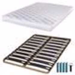 Matelas mousse + Sommier métal C310 140x190 Marly - Hauteur 15 cm - Soutien ferme