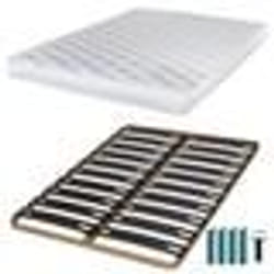 Matelas mousse + Sommier métal C310 140x190 Marly - Hauteur 15 cm - Soutien ferme