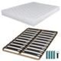 Matelas mousse + Sommier C310 140x190 Montana - Hauteur 18 cm - Soutien équilibré