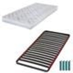 Ensemble literie - Melissa - C39 - Matelas mousse 80x190 - Hauteur 13 cm - Soutien ferme