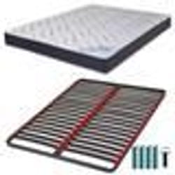 Ensemble literie - EBAC - Melior - Mousse - 140x190 - Soutien ferme - 20 cm hauteur