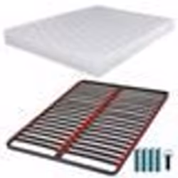 Matelas mousse + Sommier C39 120x190 Montana - Hauteur 18 cm - Soutien équilibré