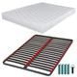 Matelas mousse + Sommier C39 120x190 Montana - Hauteur 18 cm - Soutien équilibré