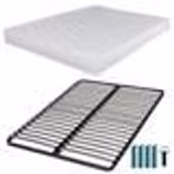 Matelas mousse + Sommier C220 140x190 Montana - Hauteur 18 cm - Soutien équilibré