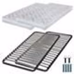 Matelas mousse + Sommier métal C220 2x80x190 Melissa - Hauteur 13 cm - Soutien ferme