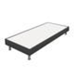 Sommier tapissier + pieds 90x200 SP18 13 lattes anthracite