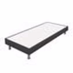 Sommier tapissier + pieds 80x200 SP18 13 lattes anthracite