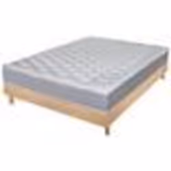 Matelas et sommier 160x200 - Decokit - Madere - Soutien ferme - Mousse polyuréthane - Chêne moyen