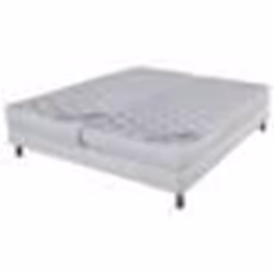 Matelas Montana + sommier tapissier Omega - 2x80x200 - Mousse - Hauteur 18 cm