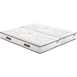 Matelas 2x90x200 Repere - Ressorts ensachés - Hauteur 26 cm - Soutien ferme