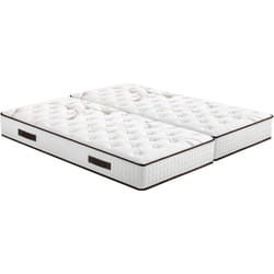 Matelas 2x80x200 Myriade - Mousse - Hauteur 21 cm - 5 zones - Soutien medium