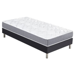 Ensemble literie - Maryland - 80x200 - Mousse polyuréthane - Hauteur 20 cm - Soutien ferme