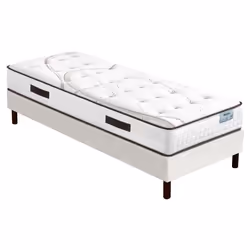 Ensemble literie - Moorea - SR15 - 90x190 cm - Mousse polyuréthane - Soutien ferme