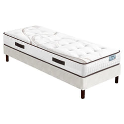 Ensemble literie - Moorea - SR15 - 90x190 cm - Mousse polyuréthane - Soutien ferme