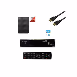 KIT RÉCEPTEUR SATELLITE - ORS - 9948 FRANSAT+ - DISQUE DUR 1TO - HDMI - ALIMENTATION 12V
