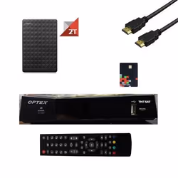 Récepteur Satellite - OPTEX - ORS 9990 - TNTSAT 4 ans - Disque Dur 2 To - HDMI