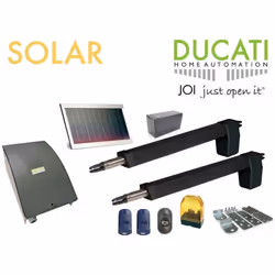 HC812-300 SOLAIRE automatisme kit motorisation DUCATI HOME-AUTOMATION Ce kit ouvre-portail, entièrement fabriqué en Italie, g ...