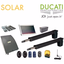 HC812-400 SOLAIRE AUTOMATISME KIT MOTORISATION DUCATI HOME-AUTOMATION Ouvre-portail à énergie SOLAIRE . Pour portails battant ...