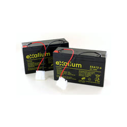 M-e - 2 Batteries plomb 6V 12Ah pour Bateau amorceur anatec Catamaran