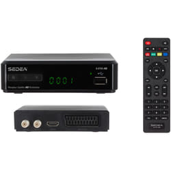 M-e - Récepteur Décodeur Satellite Multimedia – sedea S-6700 hd – Enregistreur numérique, Lecteur Multimédia, Contrôle du direct (timeshift) - Noir