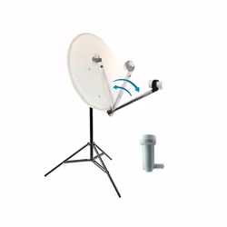 Kit Camping Car Parabole Satellite Acier 60cm avec Bras Repliable + LNB SINGLE 0,1dB 4k Le Kit Camping Car comprend : - 1 Par ...