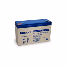 Batterie plomb étanche - Ultracell UL12-6 Batterie VRLA scellée sans entretien pour application jouets enfants / alarme / por ...