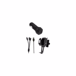 Kit Voiture 1x Câble Micro USB / Lightning / Type C + 1x Support + 1x Chargeur Allume Cigare – FPE Multimedia 001685 Le kit v ...