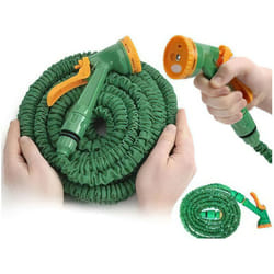 M-e - Tuyau Arrosage Extensible 23M - xhose Gardena - Avec Pistolet x hose, 4 modes différents