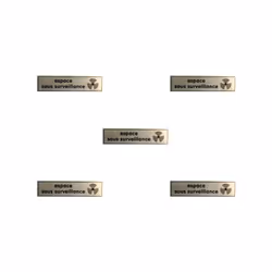 Pack 5 Etiquettes Signalisation, Autocollant Signalétique IMPORTANT : Tout établissement équipé d'un système de vidéosurveill ...