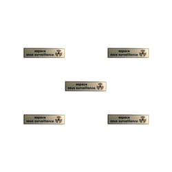 M-e - Pack 5 Etiquettes Signalisation, Autocollant Signalétique - Affichage Panneau Sticker Espace Vidéo Surveillance