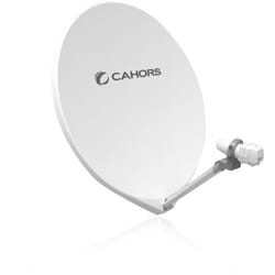 M-e - Antenne Parabole Satellite Fibre - Cahors smc 65 uni - 65 cm, Gain 36,2 dB, Bande de fréquence 10,7 - 12,75 GHz