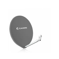 M-e - Antenne Parabole Satellite Fibre - Cahors smc 80 uni - 80 cm, Gain 38,25 dB, Bande de fréquence 0,7 - 12,75 GHz - Gris