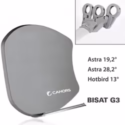 Antenne Multisatellite - Cahors SMC Bisat 0914460 LNB (non fournis) : 3 sorties . Couverture : Astra 19,2°, Astra 28,2°, Hotb ...