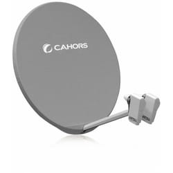 M-e - Antenne Satellite Fibre - Cahors smc 100 V2 - 100cm, Bandes de fréquence 10,7 - 12,75 GHz, Gain à 12,625 GHz 39,7 dB - Gris