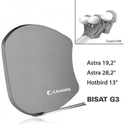 M-e - Antenne Multisatellite Cahors smc Bisat 3 sorties + 3 lnb - Astra 19,2°, Astra 28,2°, Hotbird 13°