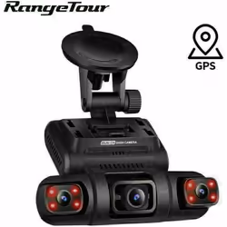 Caméra de voiture Dash Cam WiFi GPS voiture DVR Range Tour 3 lentilles rotatives Les caméras gauche et droite peuvent être to ...