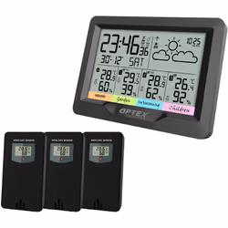 Description générale La station météo MULTI SONDE Optex 990045 est un appareil complet qui permet de mesurer les températures ...