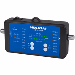 Mesureur de champ Satellite HD 1 Smart Mesure de la DVB-S et de la DVB-S2 avec des satellites/transpondeurs préréglés. Connex ...