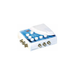 M-e - Amplificateur distributeur intérieur 6 sorties f uhf Tonna 402666 - Filtre lte 700 4G 5G, Gain 20 x 6 dB, réglable avec mesureur led