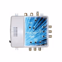 Amplificateur distributeur 2 entrées / 6 sorties FM / BIII + UHF - TONNA 411126 Amplification et distribution des signaux TV  ...