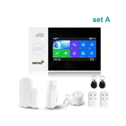 Système d'alarme de sécurité domestique intelligent Tuya set a – Wifi, gsm, Kit Anti-Cambriolage avec Ecran tactile, App Mobile, Contrôle à Distance