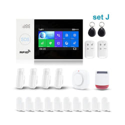 Système d'alarme de sécurité domestique intelligent Tuya SET J – Wifi, GSM, Kit Anti-Cambriolage avec Ecran tactile, App Mobile, Contrôle à Distance