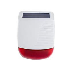 M-e - Sirène Extérieure Solaire Sans Fil 433MHz PE-520 - Flash lumineux stroboscopique, Etanche, Pour Système d'Alarme de Sécurité Domestique