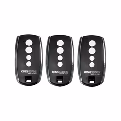 Lot de 3 télécommandes KING GATES Stylo 4K noire touches blanches, 4 boutons, de fréquence 433,92 Mhz Stylo 4K est un émetteu ...