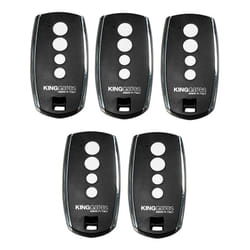 Pack 5 Télécommandes stylo 4K - king gates - Emetteur Radio Rolling Code 433.92 MHz à 4 canaux - Noir