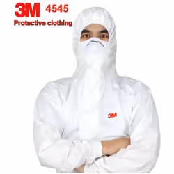 Vêtements de protection à capuche Combinaison 3M 4545, Taille XL Vêtements de protection du corps à capuche 3M 4545. Excellen ...